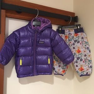 Patagonia Hi Low Down Jacket & Reversible pants